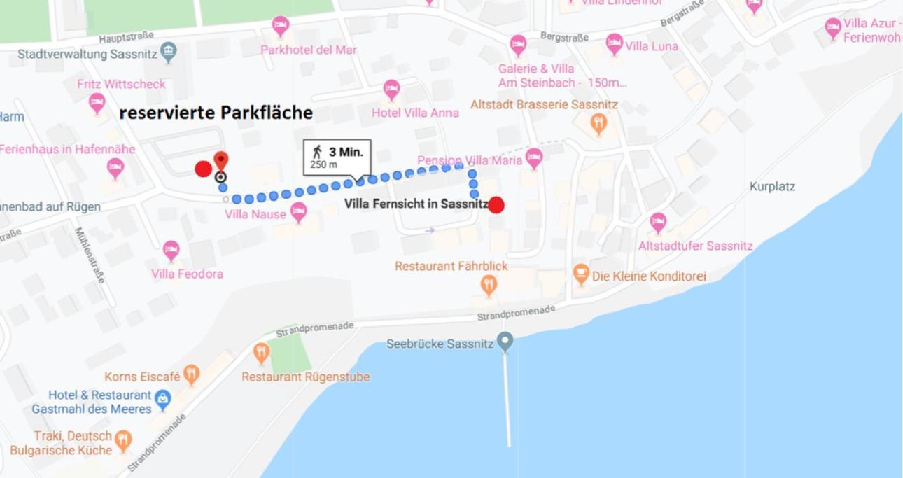 Villa Fernsicht - Wohnung Nr 1 - Mit Meerblick Сасниц Екстериор снимка