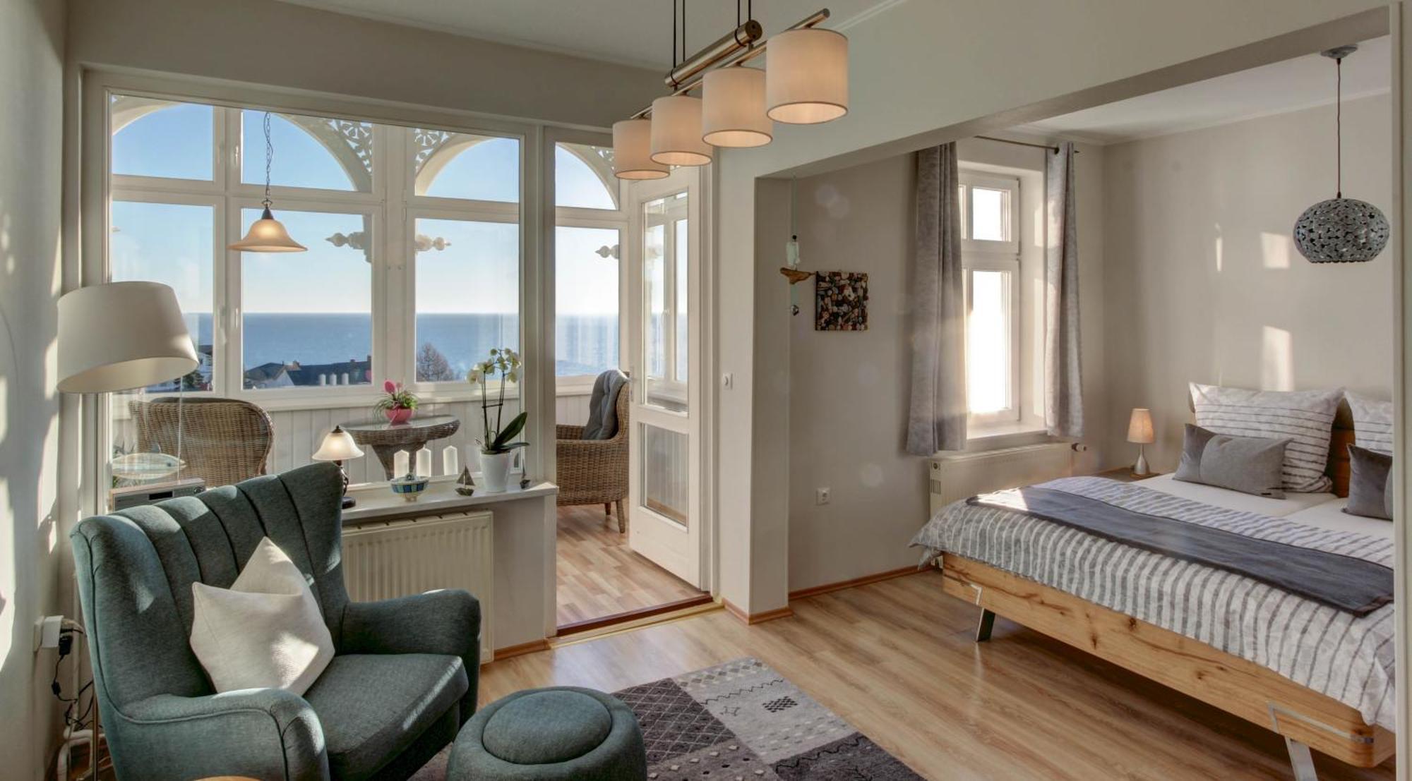 Villa Fernsicht - Wohnung Nr 1 - Mit Meerblick Сасниц Екстериор снимка