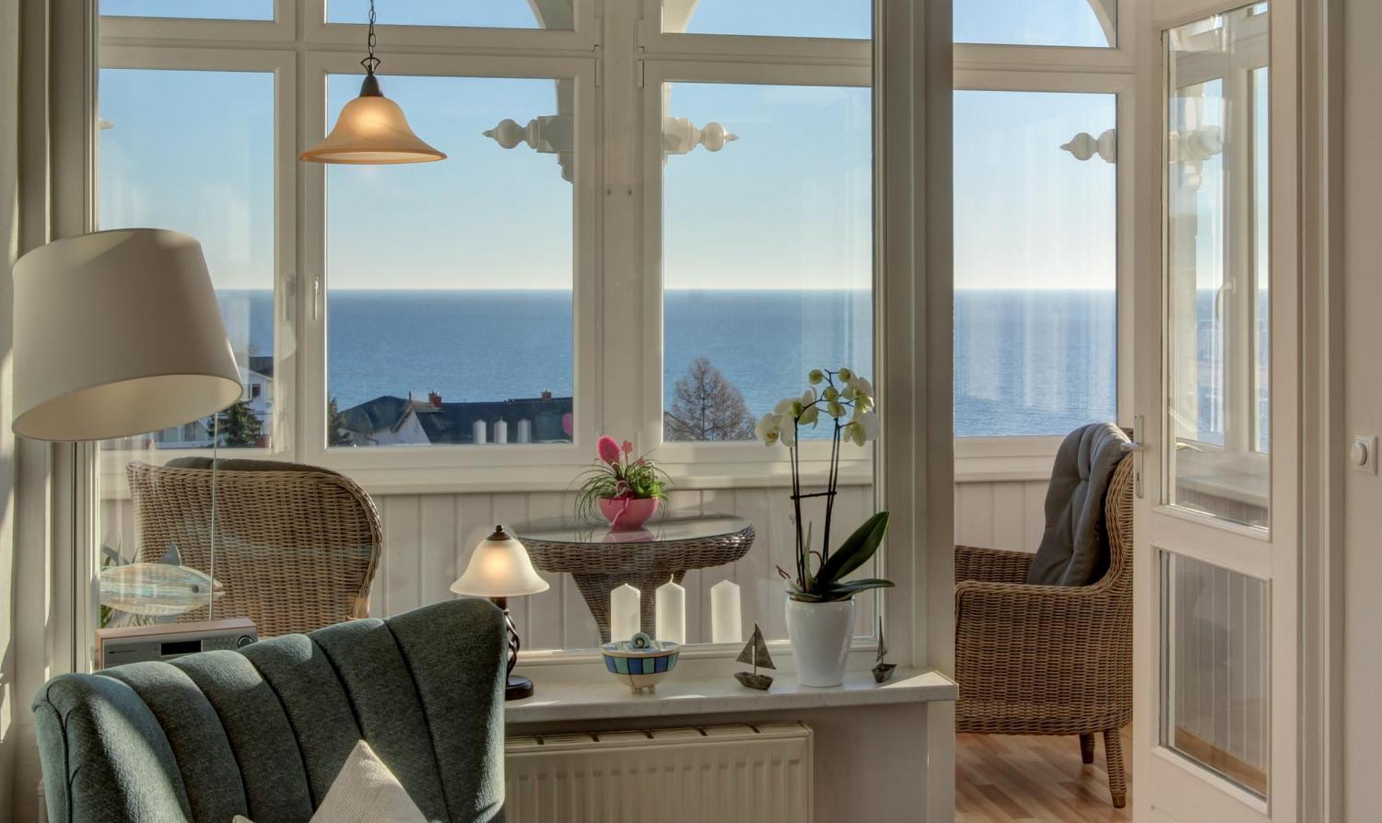 Villa Fernsicht - Wohnung Nr 1 - Mit Meerblick Сасниц Екстериор снимка