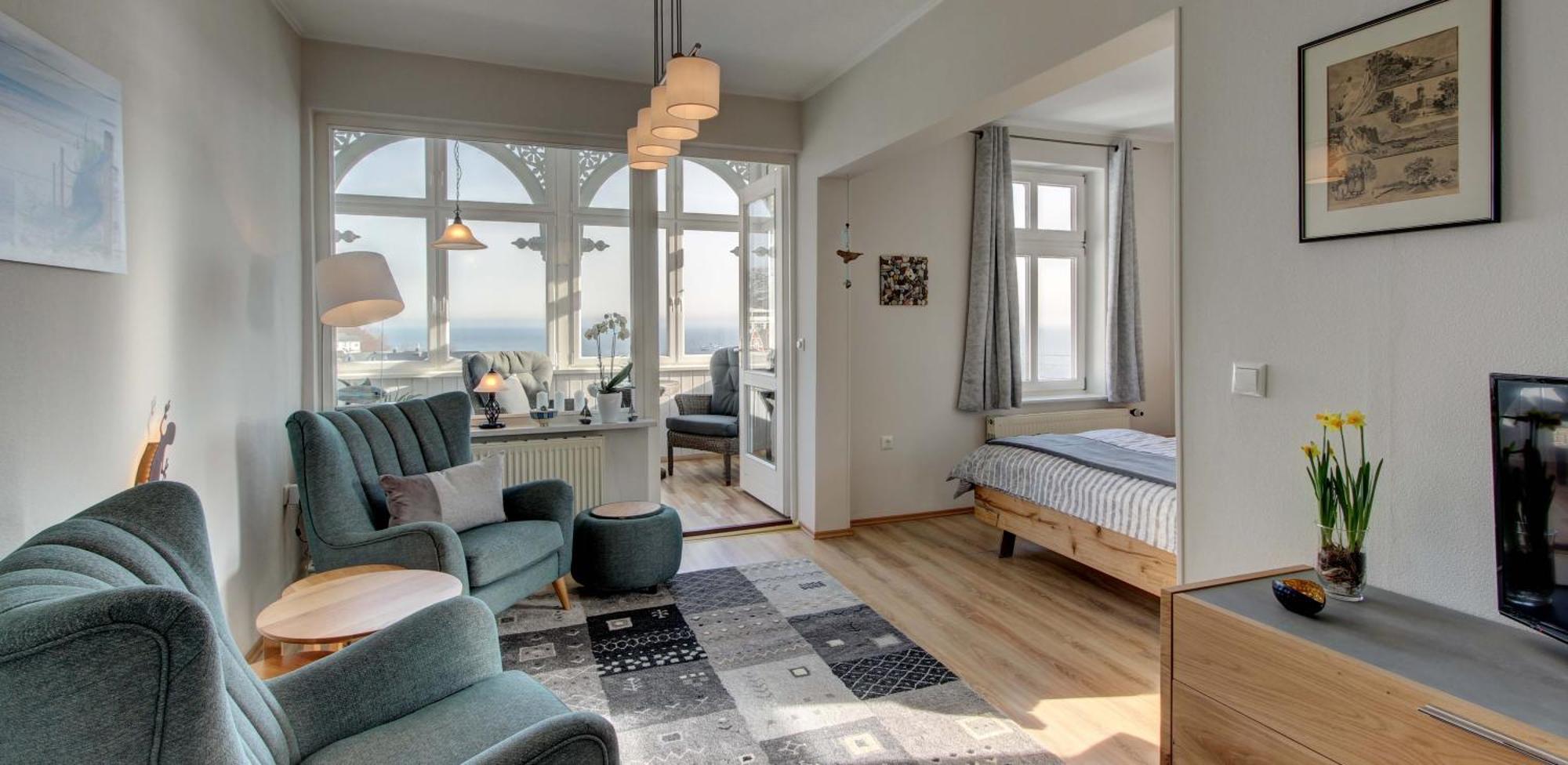 Villa Fernsicht - Wohnung Nr 1 - Mit Meerblick Сасниц Екстериор снимка